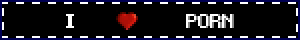animated blinkie that says I (HEART) PORN